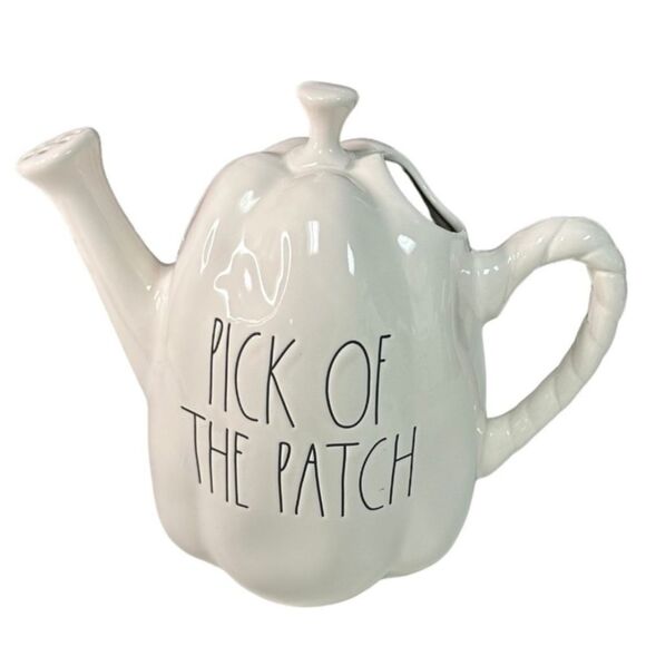 Rae Dunn Other - NEW Rae Dunn | Pick Of The Patch Watering Can Vase Fall Decor Ceramic White